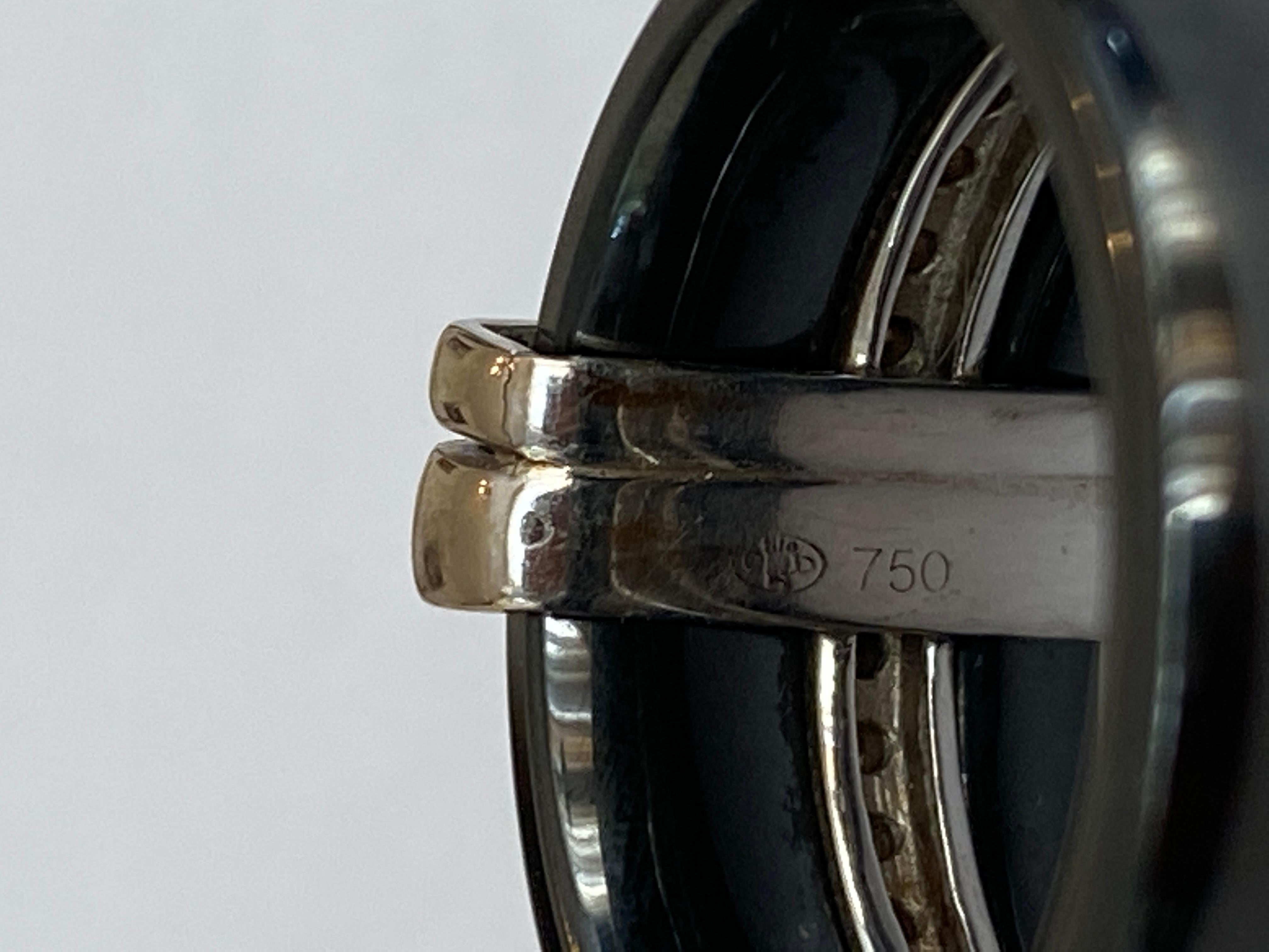 Anillo Guy Laroche blanco oro 18 kt/diamante cerámico en venta 3