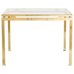 Guy Lefevre for Maison Jansen Brass Table, French