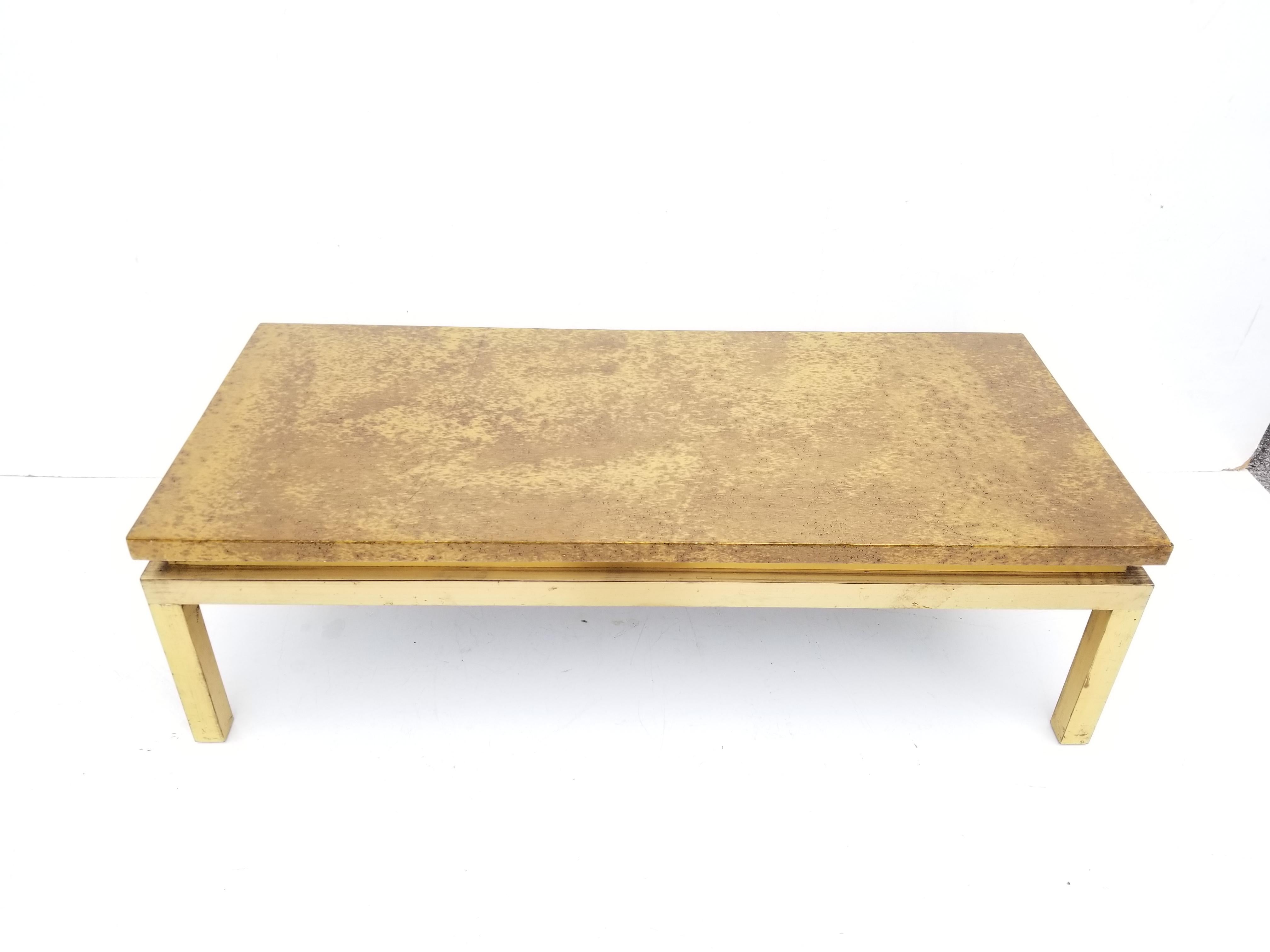 Guy Lefevre for Maison Jansen French 1960 Coffee Table In Good Condition For Sale In Miami, FL