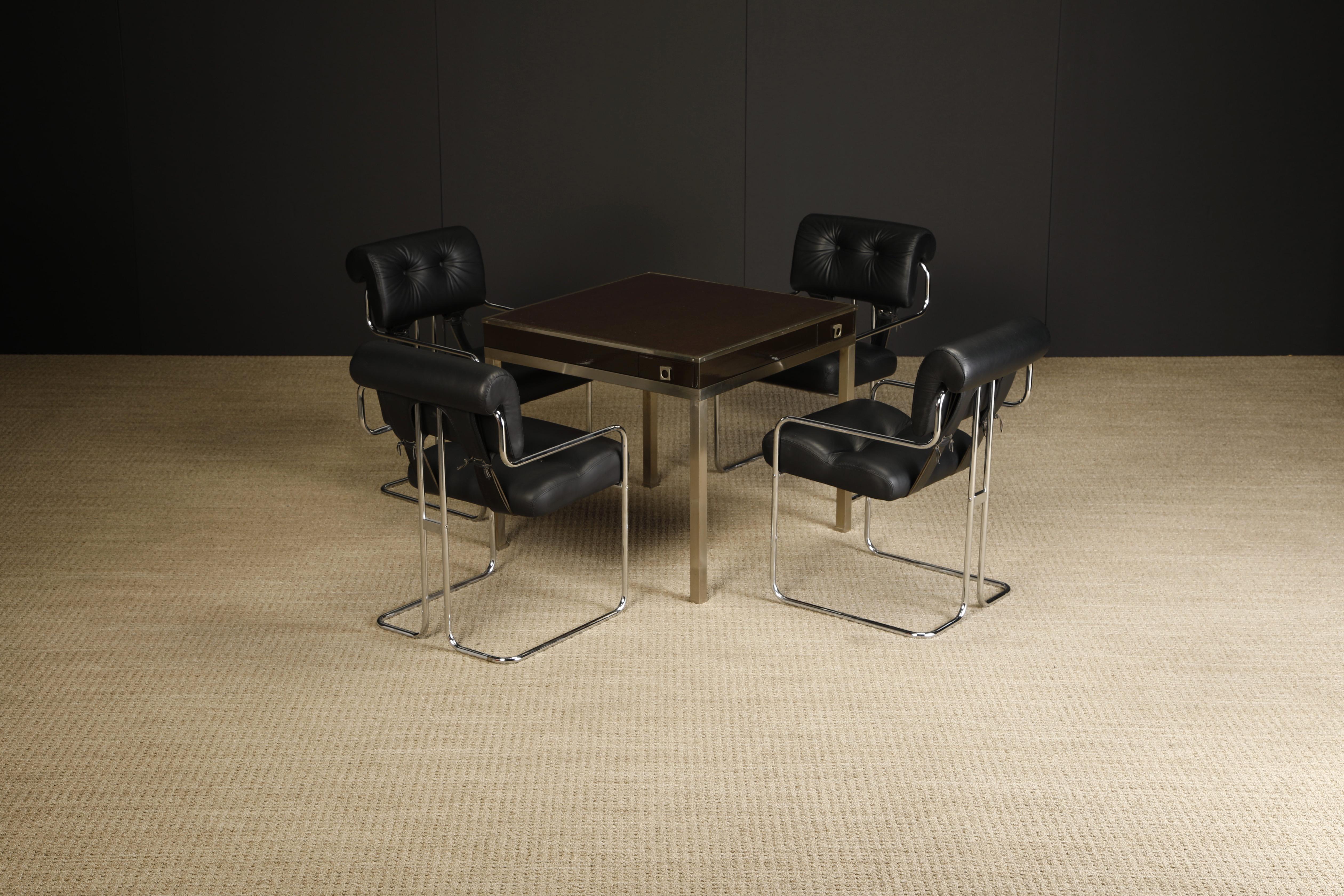 Guy Lefevre for Maison Jansen Game Table with Drawers, 1970s, France For Sale 4