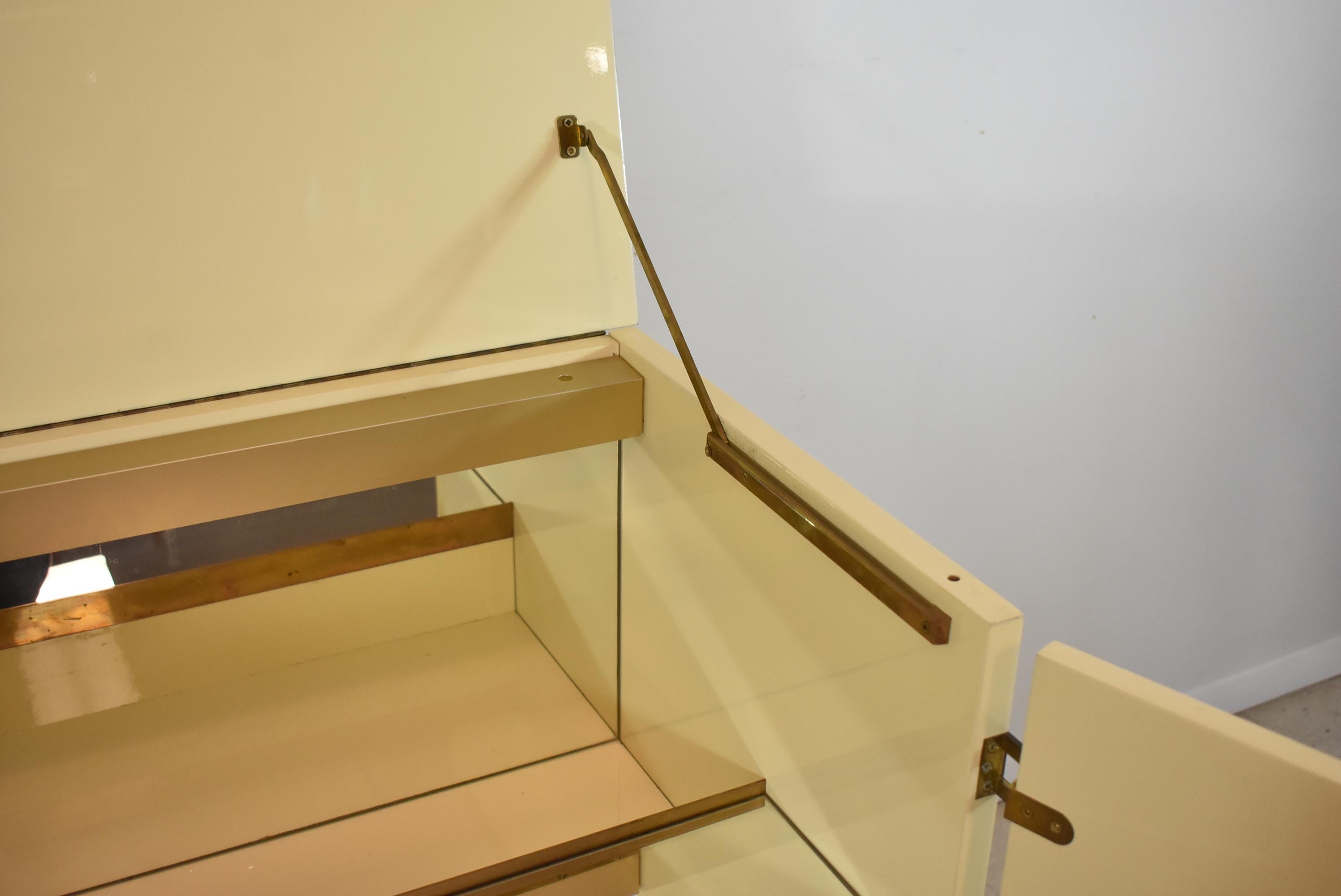 Guy Lefevre for Maison Jansen Lacquer Bar Cabinet For Sale 1