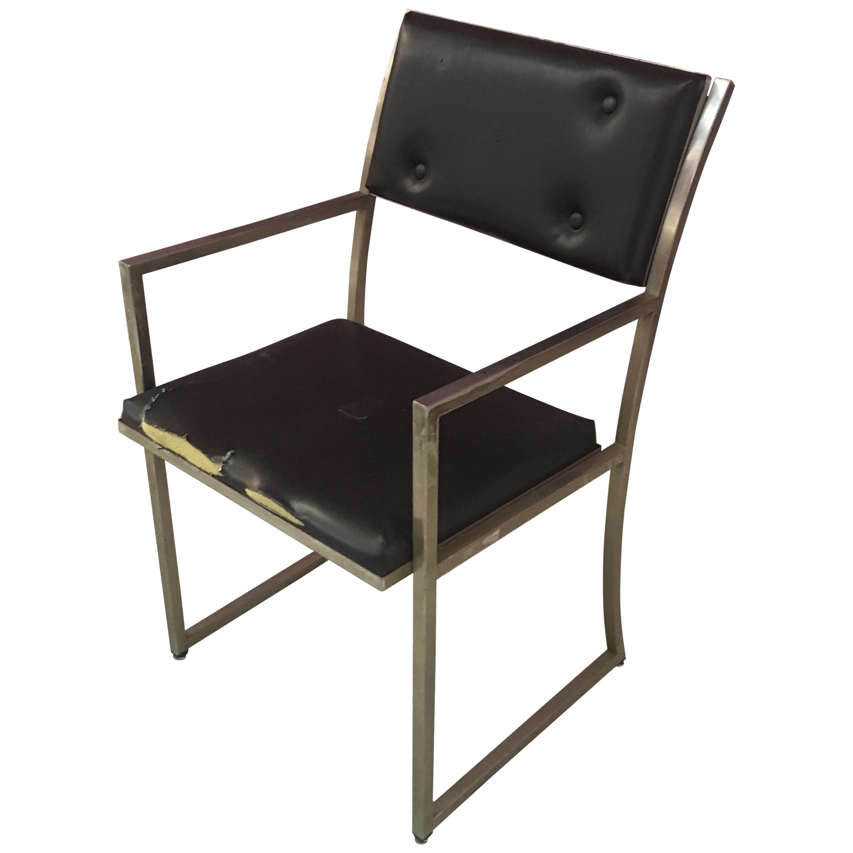 Guy Lefevre Rare Office Chair, circa 1970 For Sale