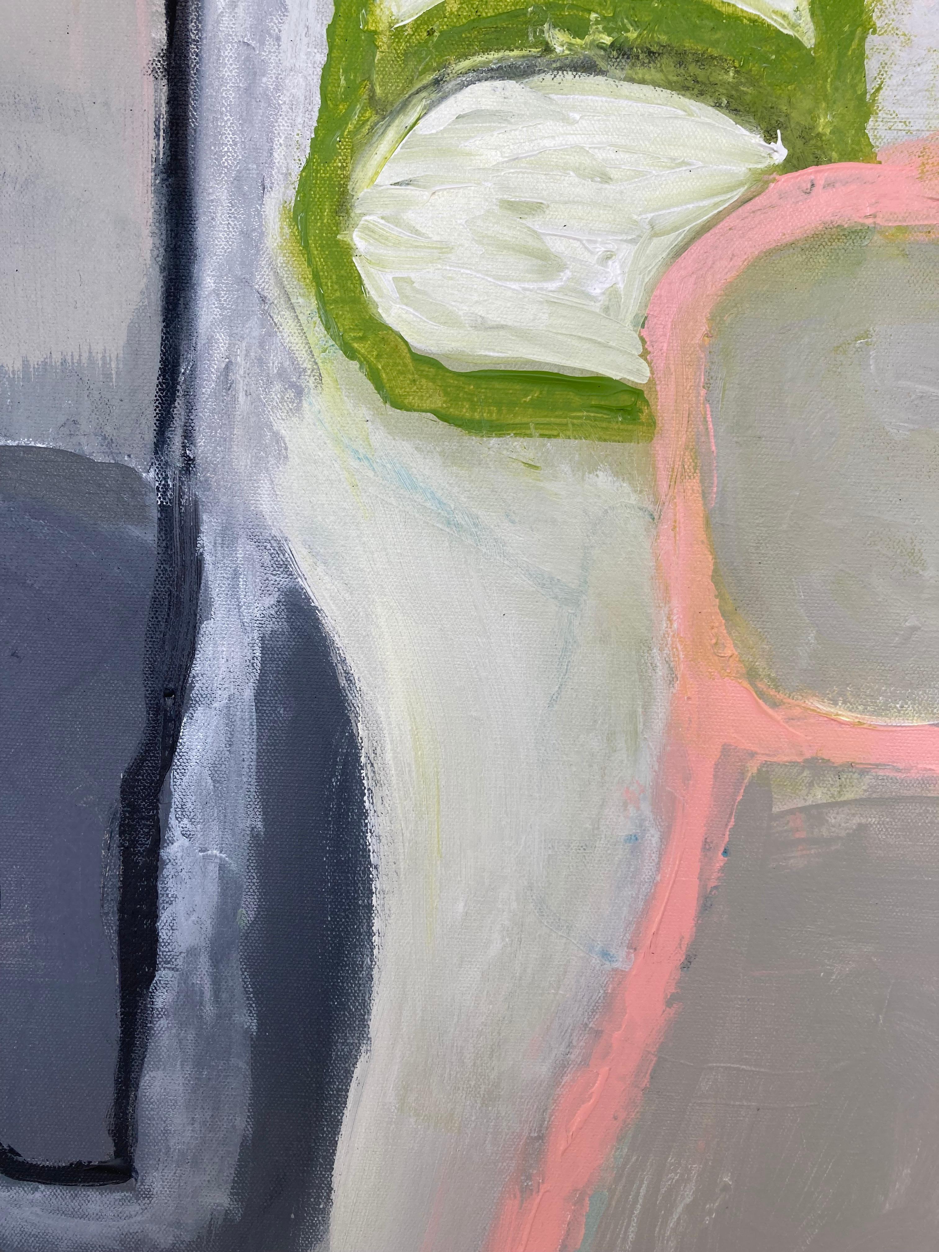 « De Gustibus » - Grande peinture abstraite contemporaine - Abstrait Painting par Guy Lyman