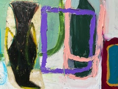 Familienporträt #5  (Zeitgenössische abstrakte Malerei, gerahmt)