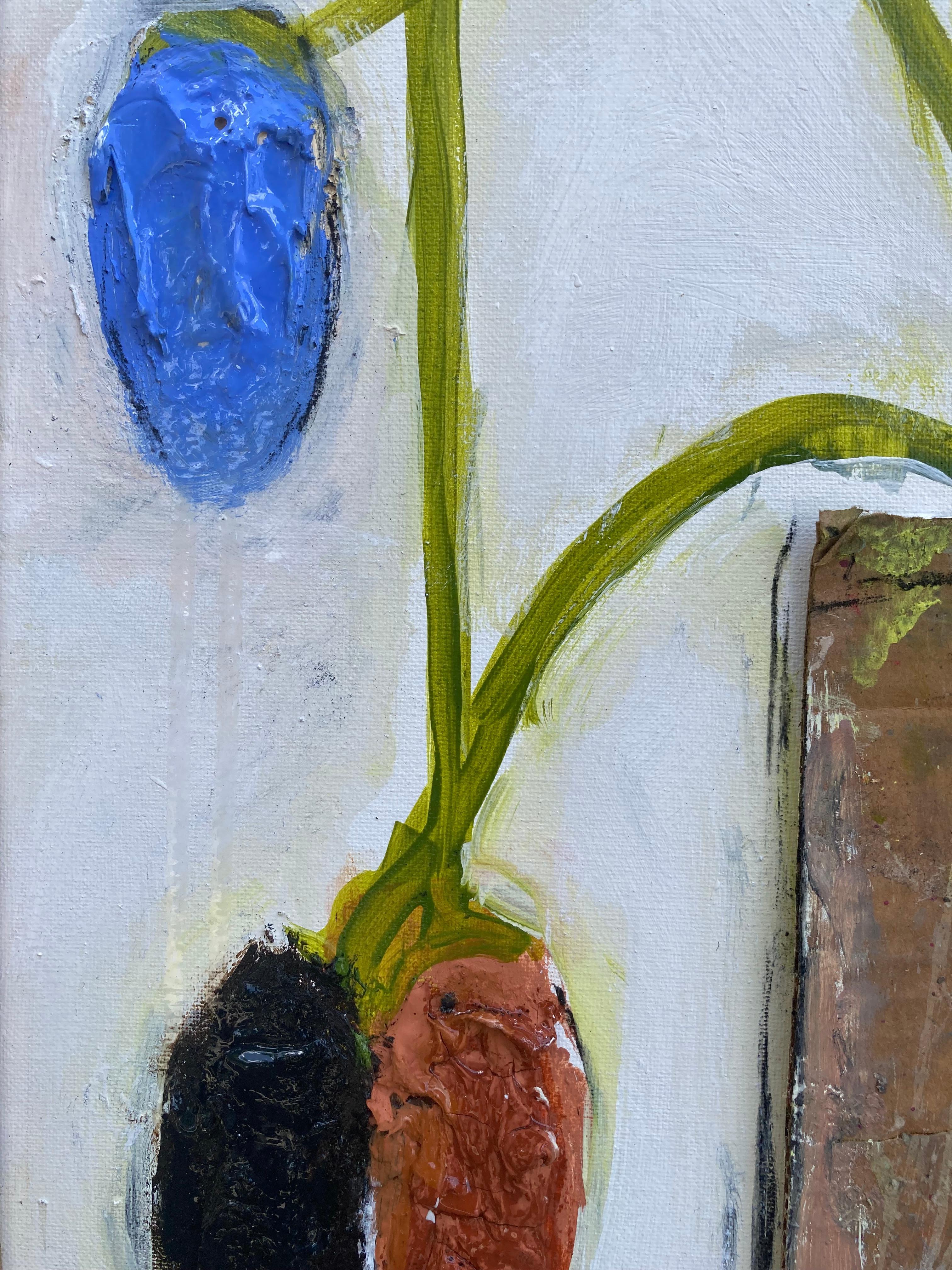 Flowers Never Seen #9  (Contemporary Mixed Media Painting) 2