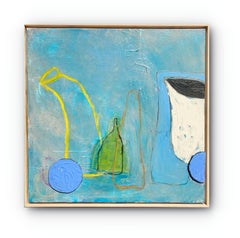 Zeitgenössisches abstraktes Gemälde "Framed" von Petit Dejeuner