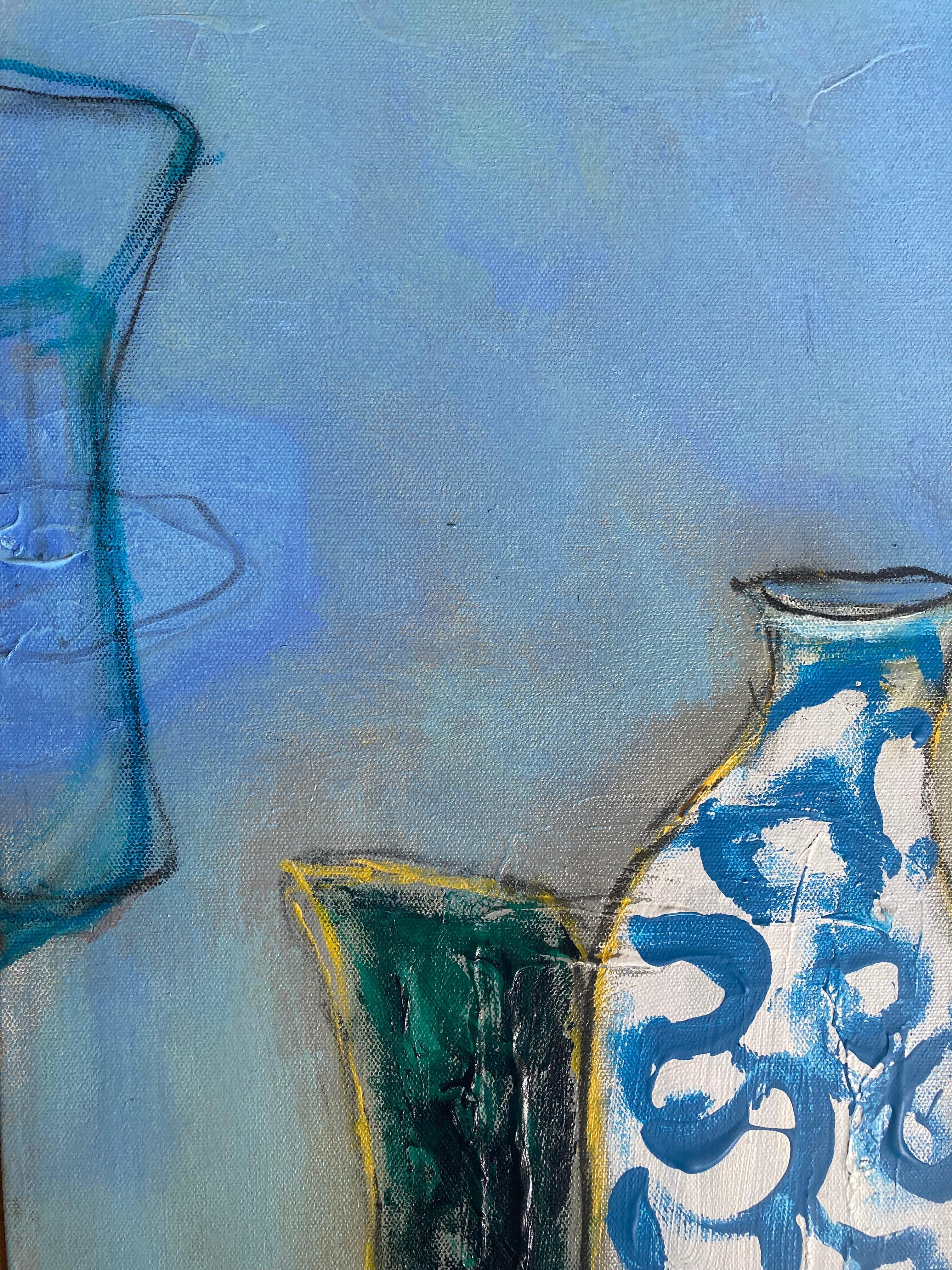 Offenbarung (Blau), Figurative Painting, von Guy Lyman