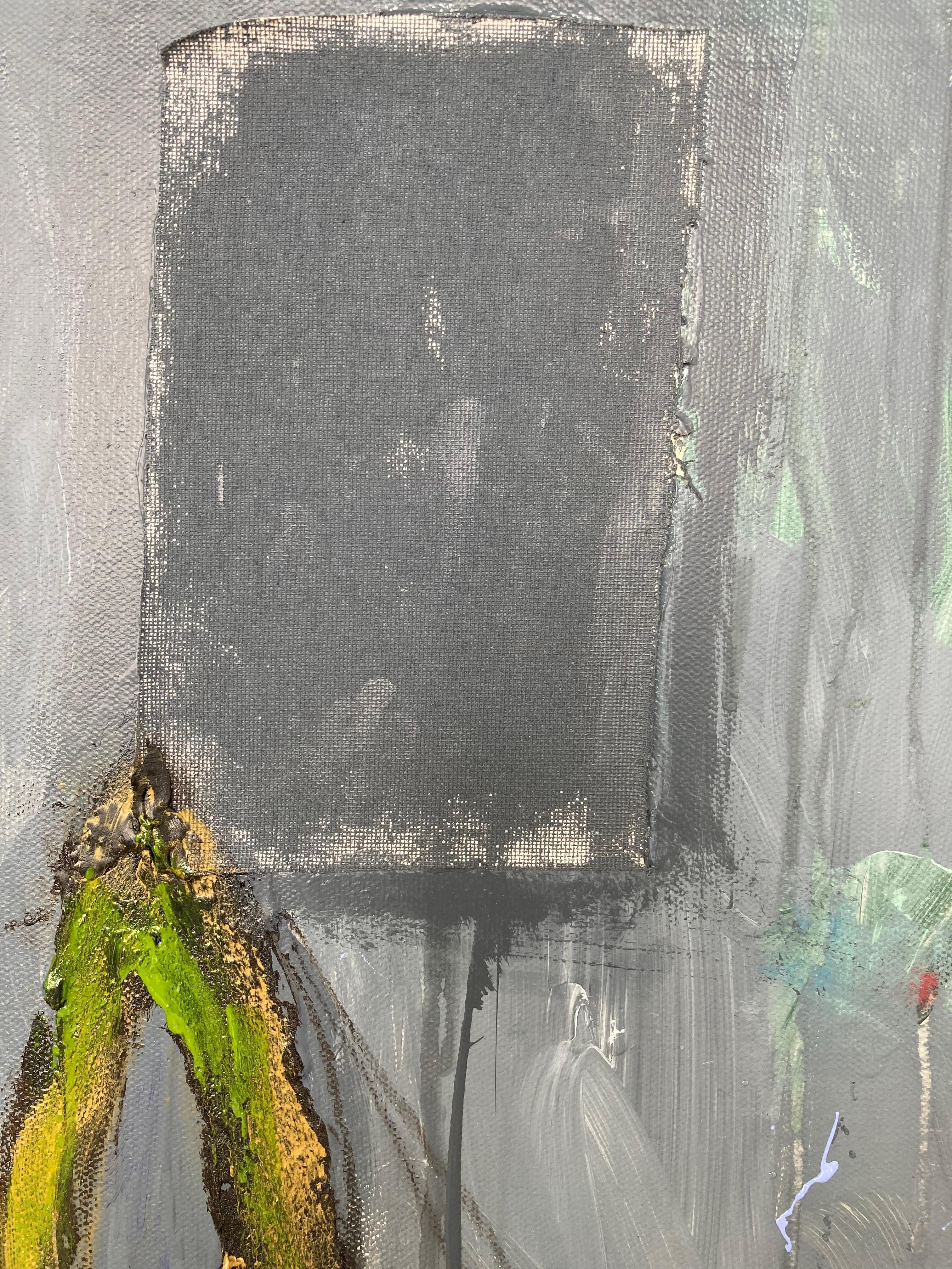 Rosetta #17 - Abstract Painting Grigio di Guy Lyman