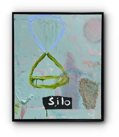 Silo  (Contemporary Abstract Painting, Framed)