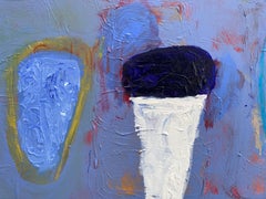 The Garden of Earthly Delights (Gerahmtes Contemporary Abstract Painting)