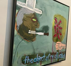 The Object of My Affection (großes zeitgenössisches Gemälde, gerahmt)