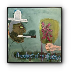 The Object of My Affection (Large Contemporary Painting, Framed)