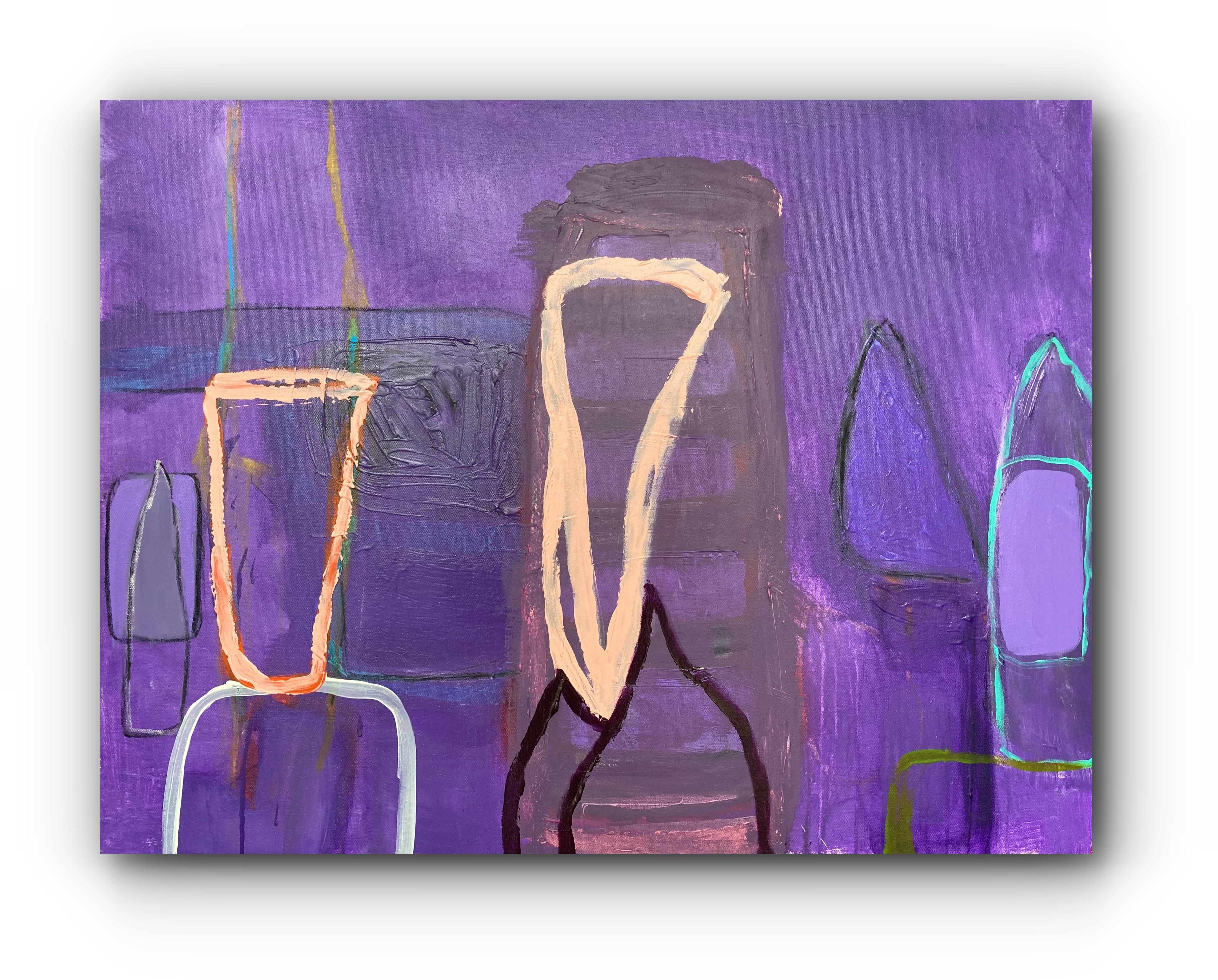 Guy Lyman Still-Life Painting - Urban Legend  (Large Contemporary Abstract Painting)
