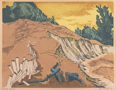'Vermont Quarry', Kansas City Art Institute, New York, Art Students League, WPA