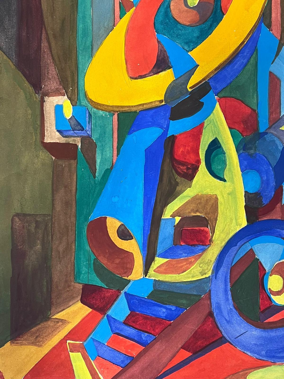 Abstrakte Komposition
von Guy Nicod
(Französisch 1923 - 2021)
Aquarell auf Künstlerpapier, ungerahmt
Gemälde : 20 x 14 Zoll
Herkunft: Künstlernachlass, Frankreich
Zustand: sehr guter und gesunder Zustand