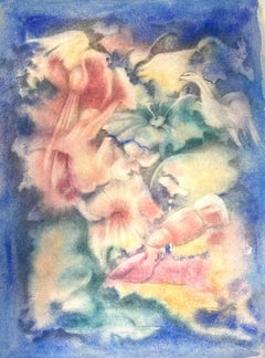Pittura a colori per bambini mitologica francese del XX secolo