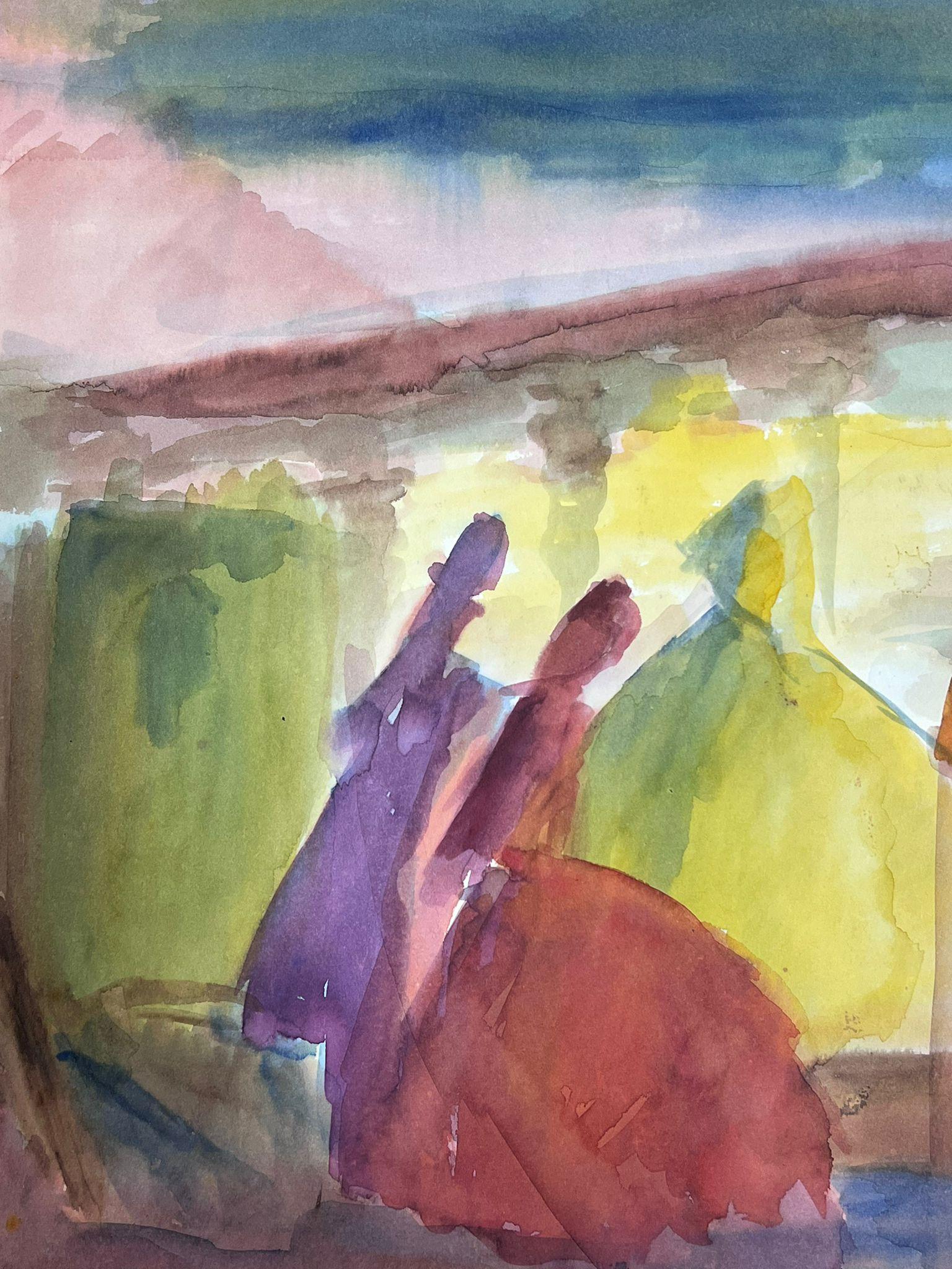 French Expressionist
by Guy Nicod
(French 1923 - 2021)
watercolour on artist paper, unframed
painting : 15.75 x 19 inches
provenance: artists estate, France
condition: very good and sound condition