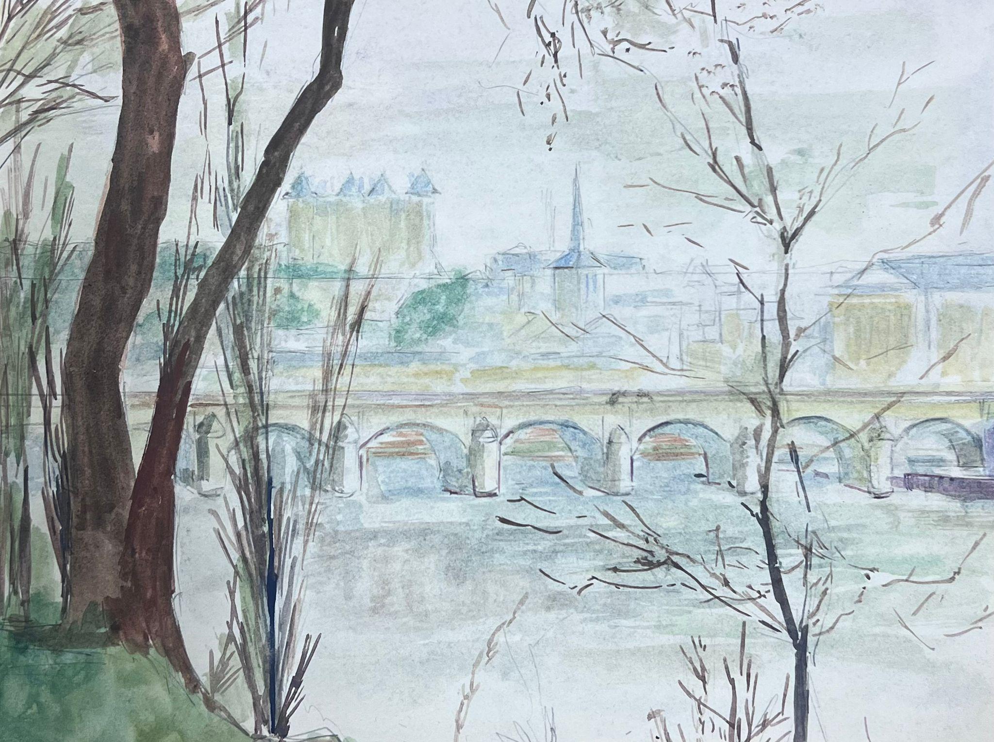 Französische Landschaft
von Guy Nicod
(Französisch 1923 - 2021)
Aquarell auf Künstlerpapier, ungerahmt
Gemälde : 8 x 10 Zoll
Herkunft: Künstlernachlass, Frankreich
Zustand: sehr guter und gesunder Zustand