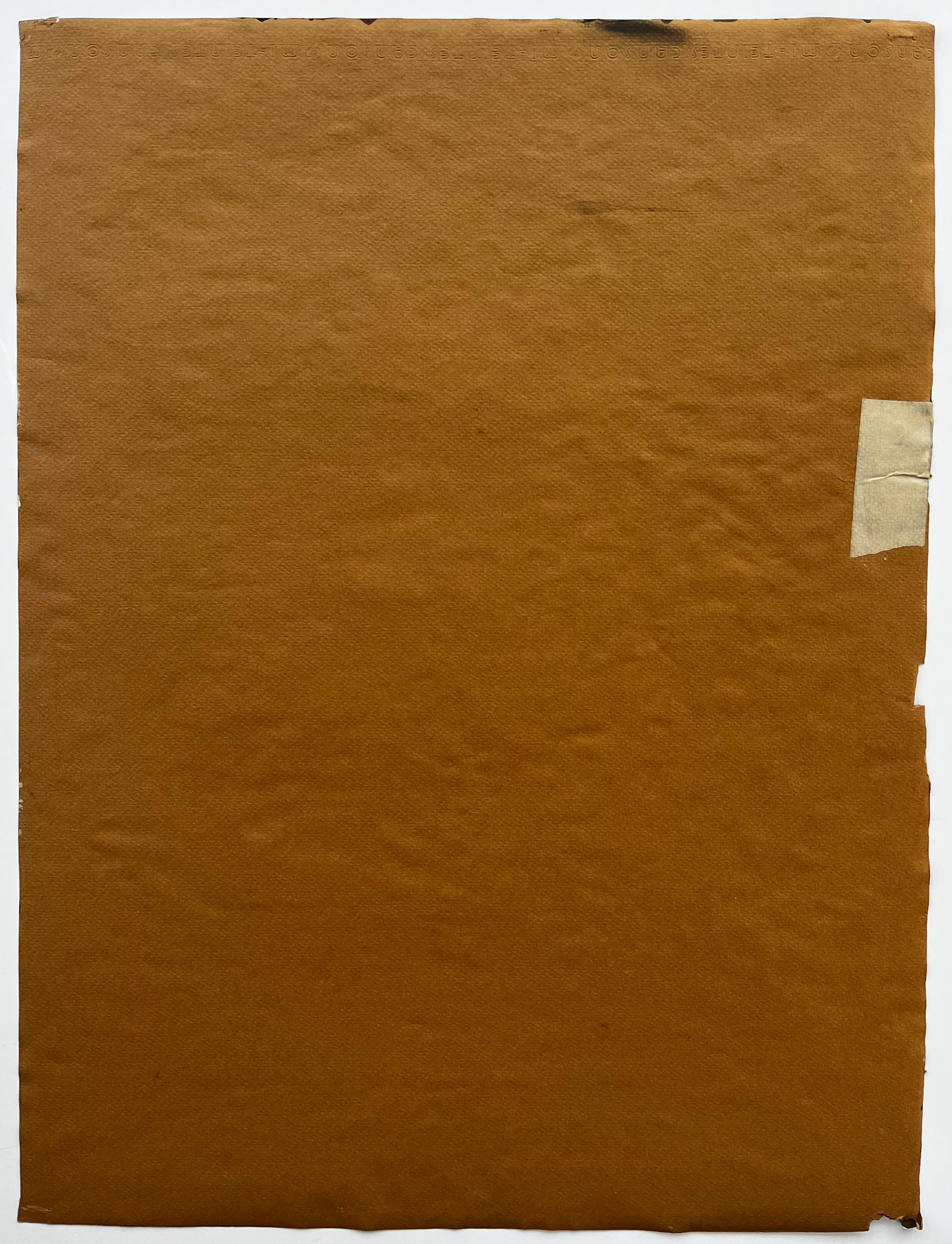 Abstraktes Interieur mit Damenschuhen Buntes Französisch Modernist Gouache im Angebot 3