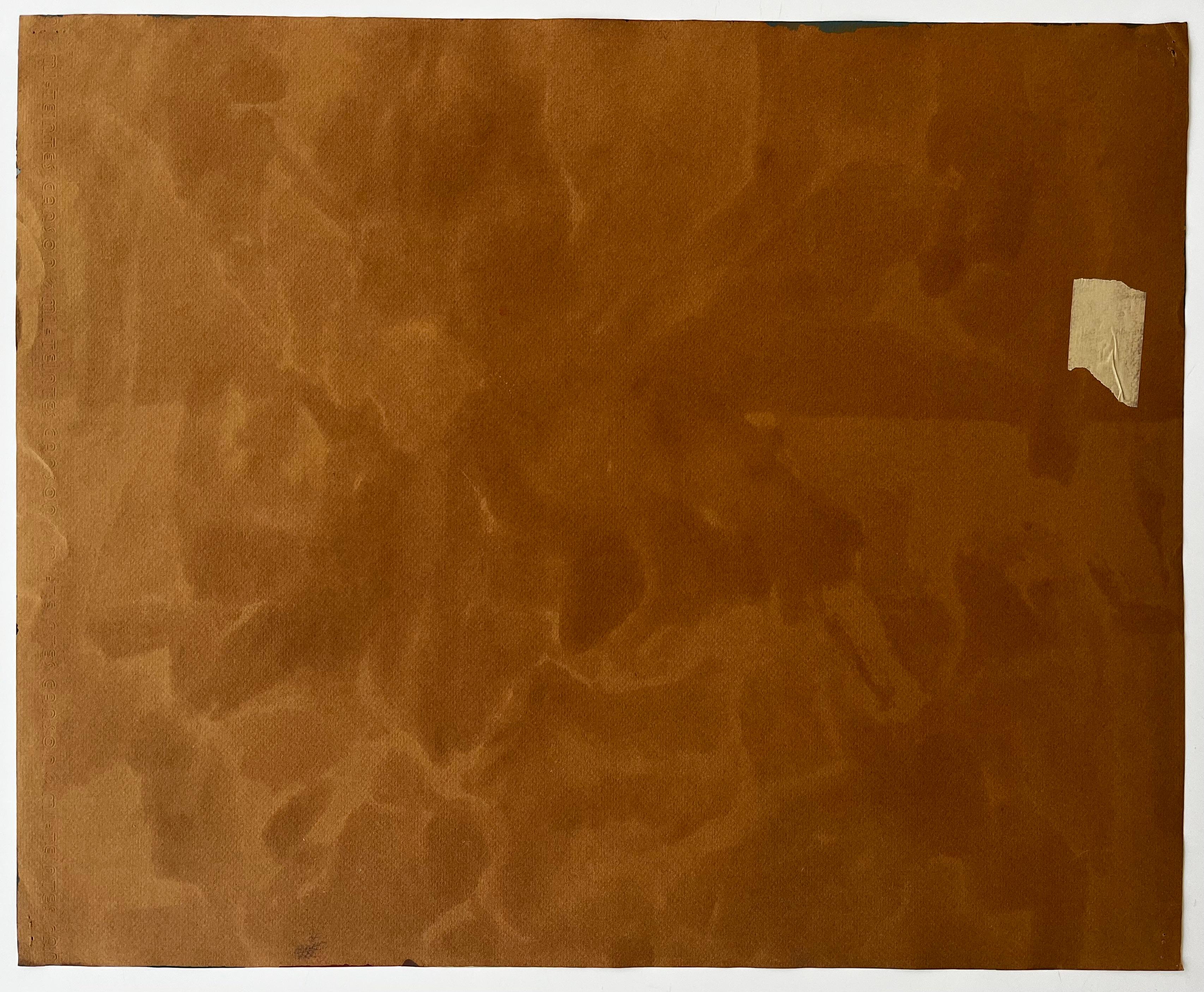 Abstract Red Flowers with Fruit and Draped Fabrics Modernist Gouache For Sale 4