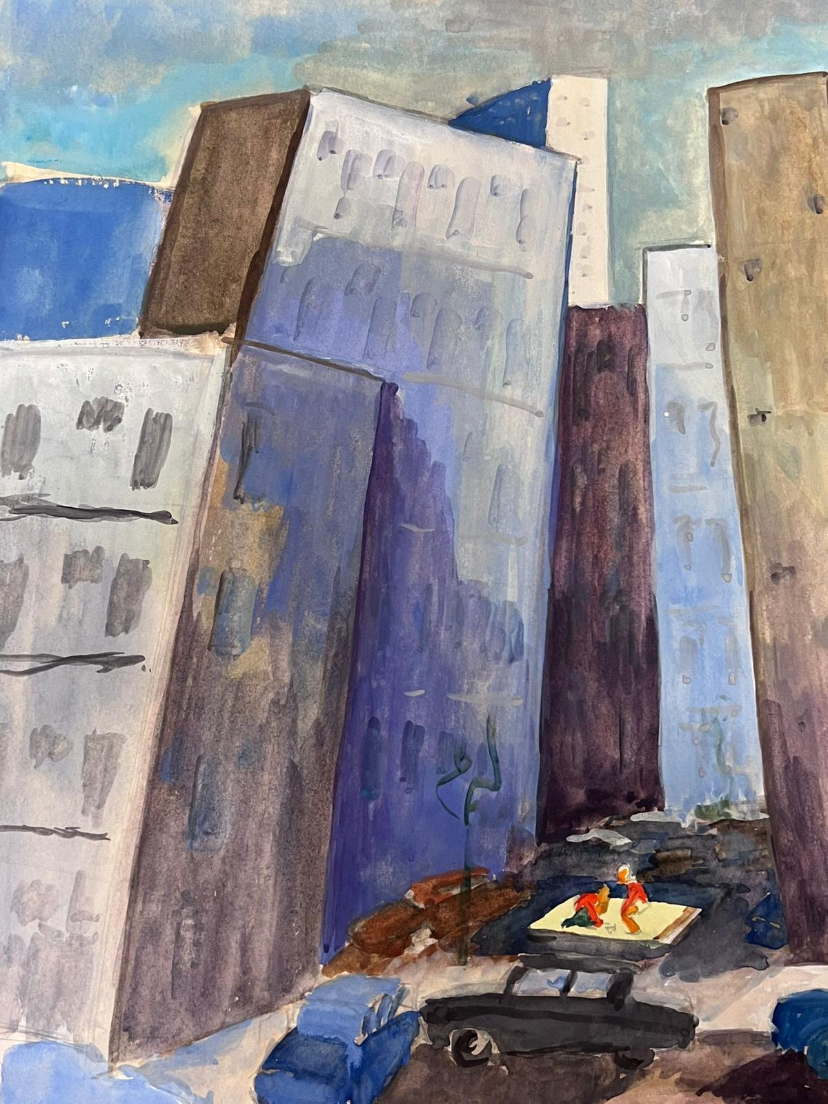 Peinture abstraite française du 20ème siècle - Painting de Guy Nicod