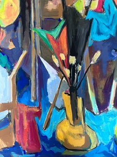 Pittura modernista francese del XX secolo Artistics dipinge la stanza della natura morta