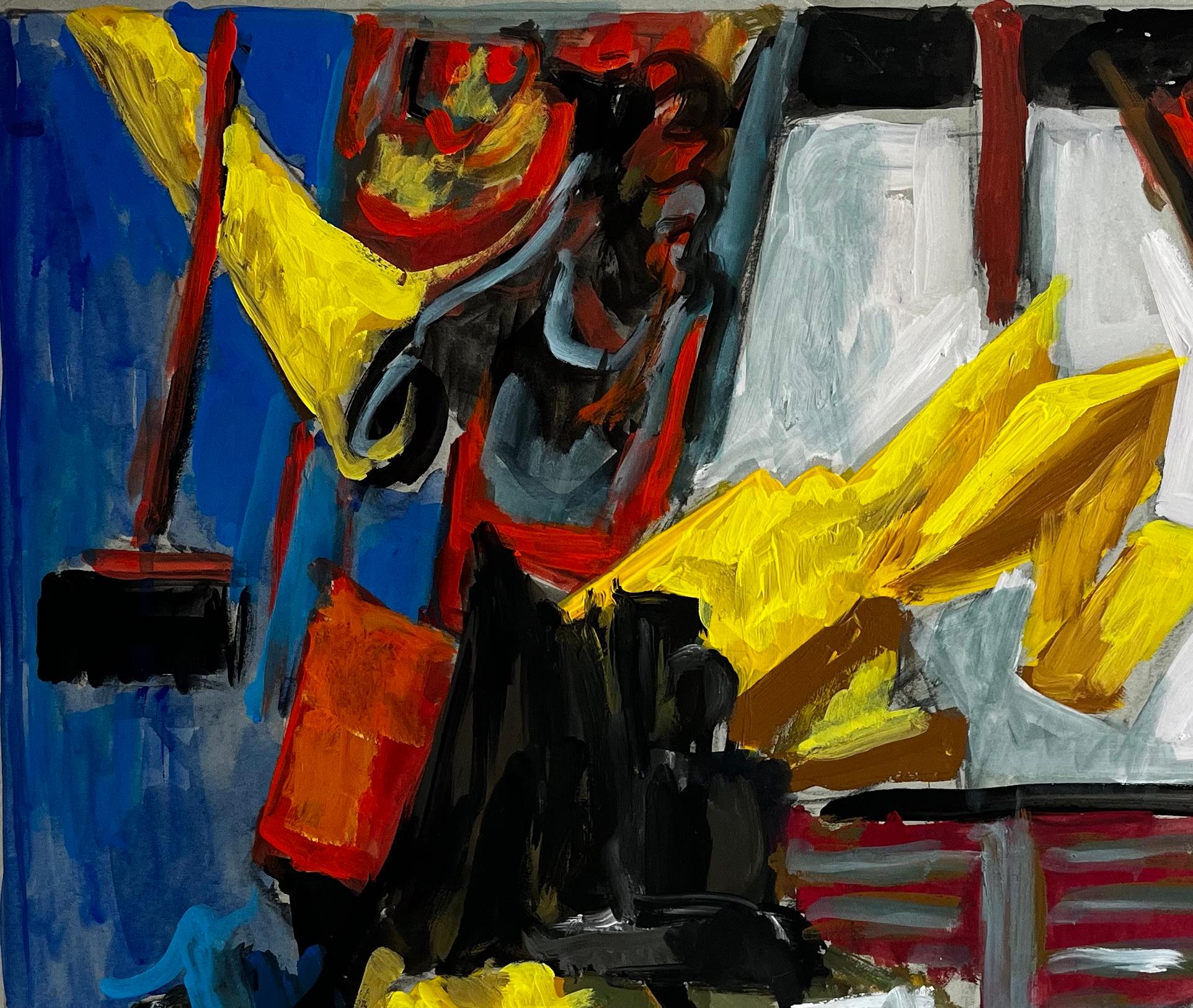 French Modernist Abstract Studio Still Life with Lamp Tripod and Clapperboard For Sale 1