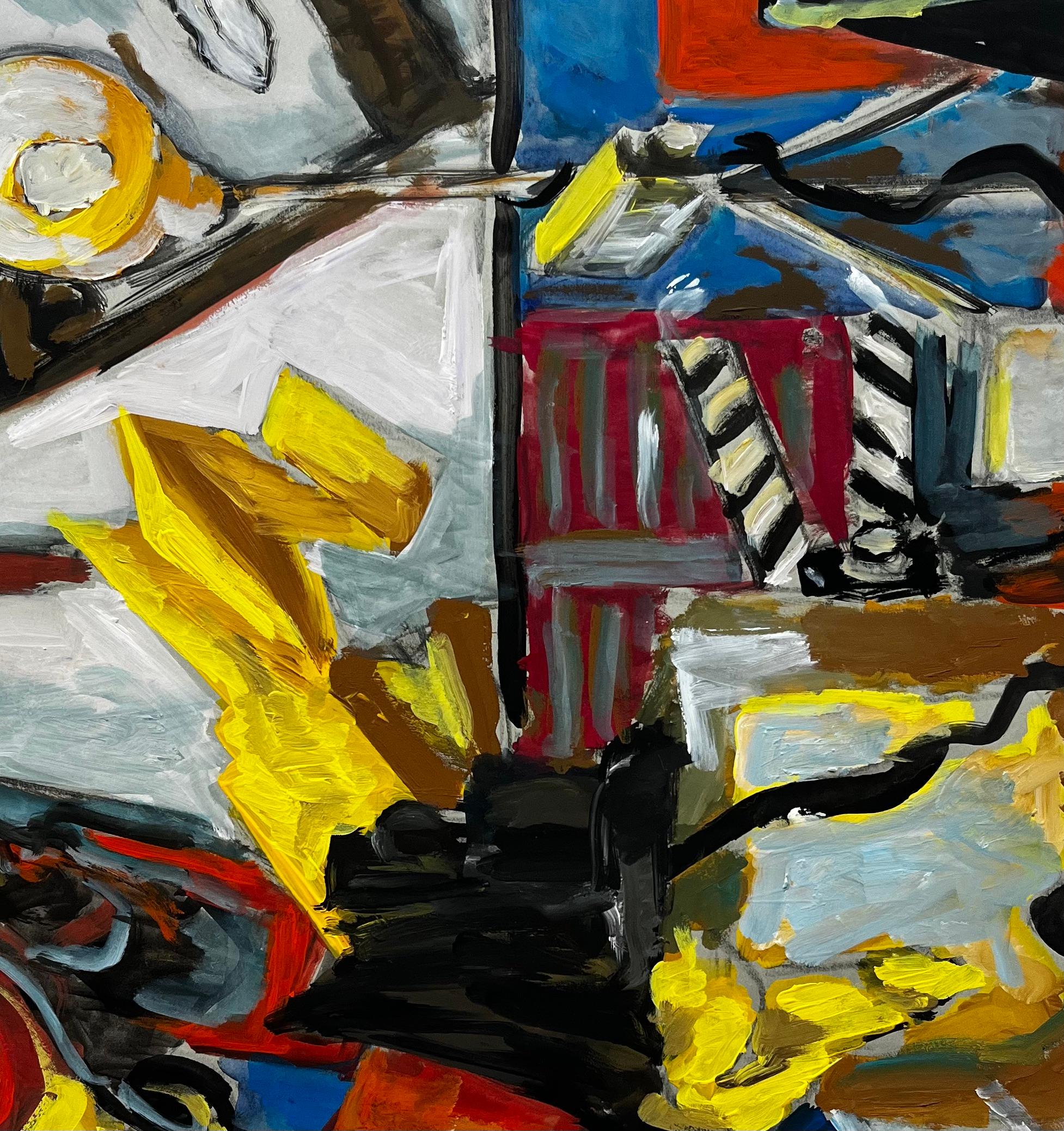 French Modernist Abstract Studio Still Life with Lamp Tripod and Clapperboard For Sale 3