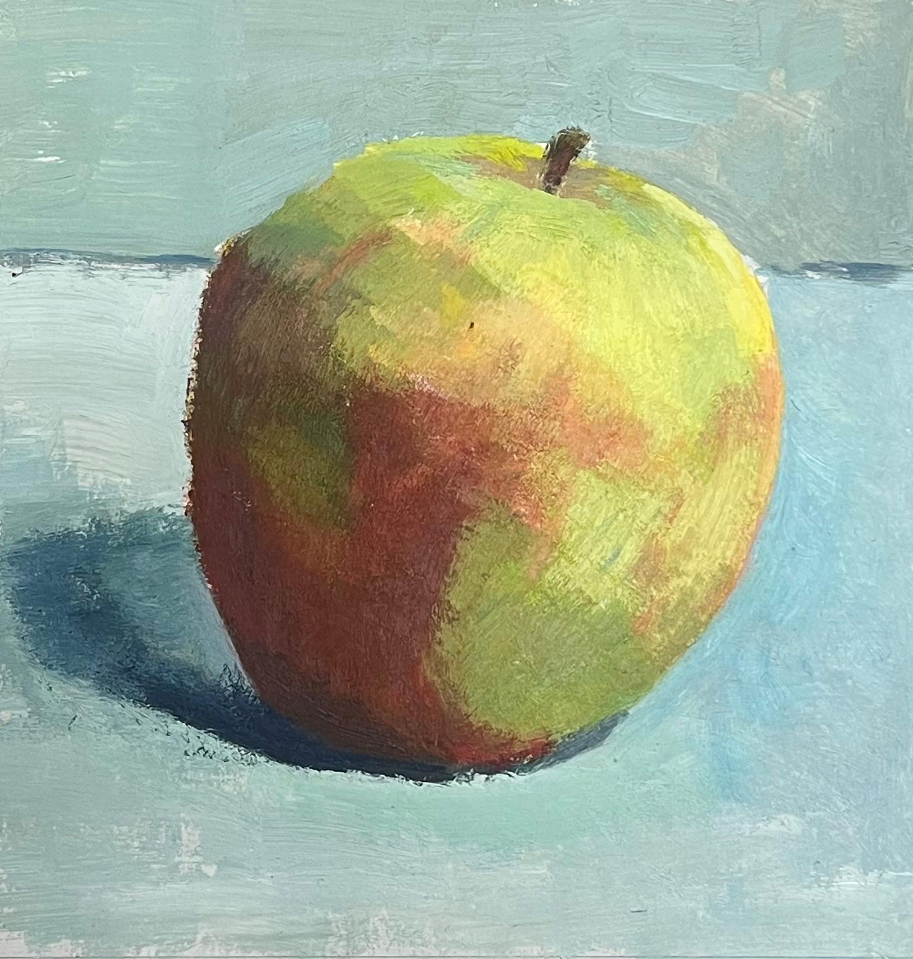 Apple Still Life
Guy Nicod (French 1923 - 2021)
oil on artist paper, unframed
painting : 10 x 10 inches
provenance: artists estate, France
condition: very good and sound condition