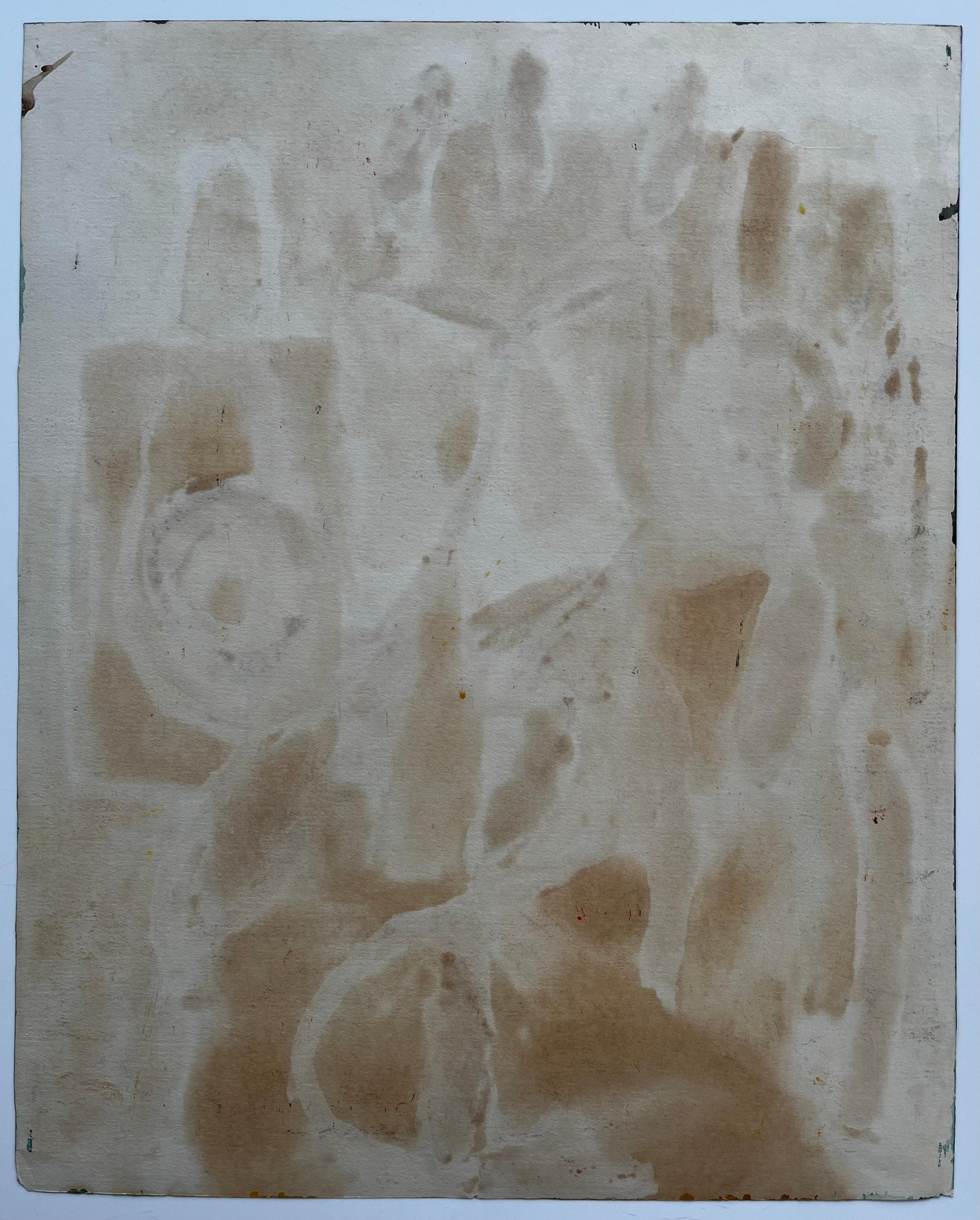 Bouteille Verte Looping Corde Tissus drapés et Jaune Rouge Formes Modernistes Françaises en vente 3