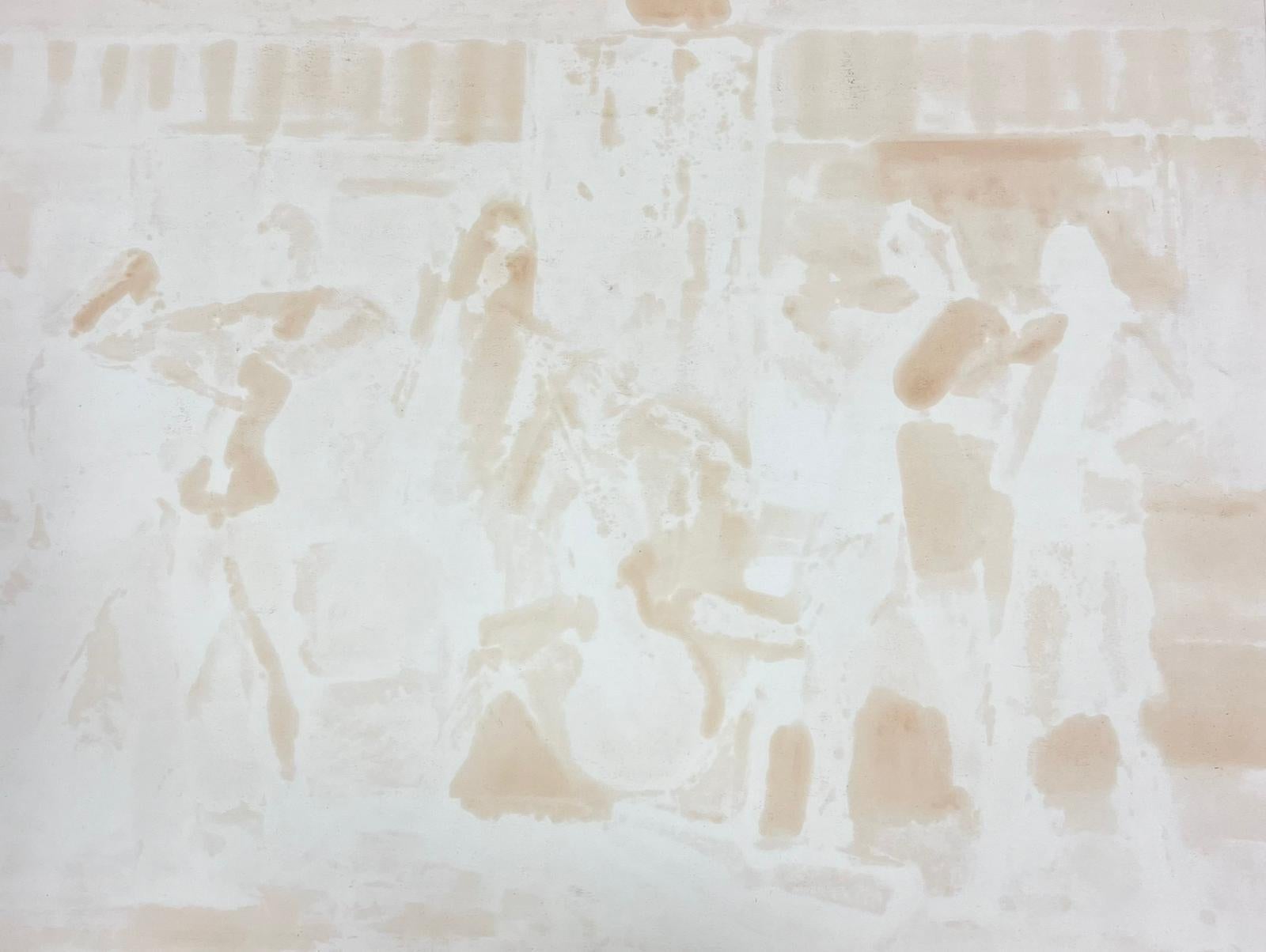 The String Band Performing In Street  20th Century French Modernist Painting For Sale 3