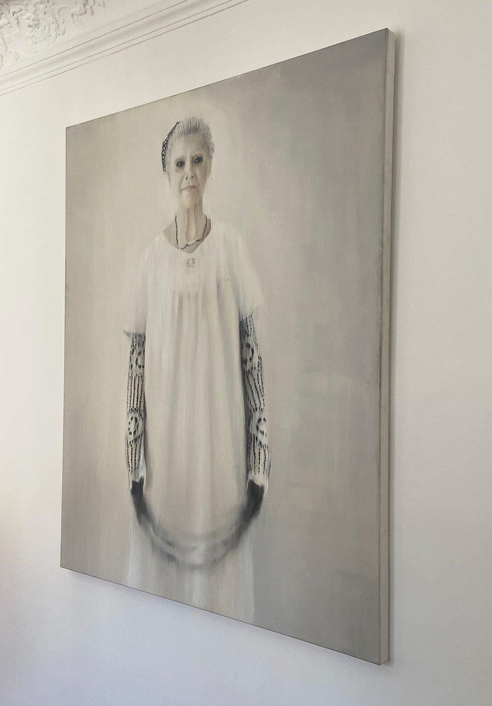 Norah par Guy Oberson - Peinture figurative contemporaine, portrait, femme en vente 3
