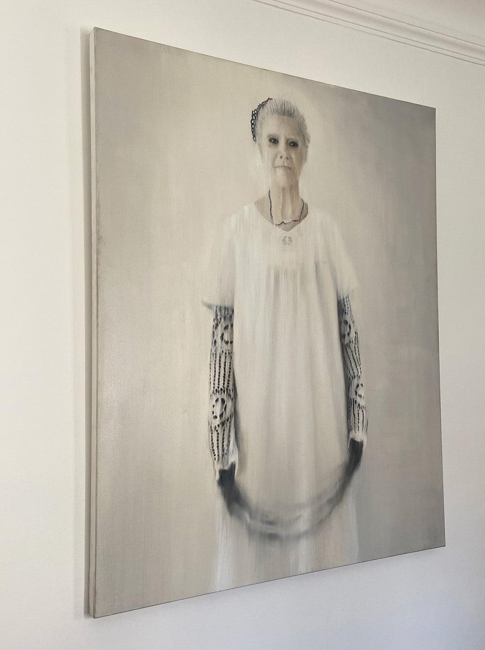 Norah par Guy Oberson - Peinture figurative contemporaine, portrait, femme en vente 4