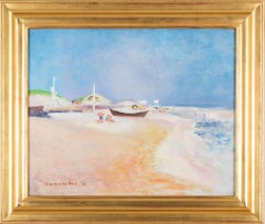 "Bord de mer (plage d'Amagansett)". Guy Pène Du Bois, Scène de plage réaliste américaine