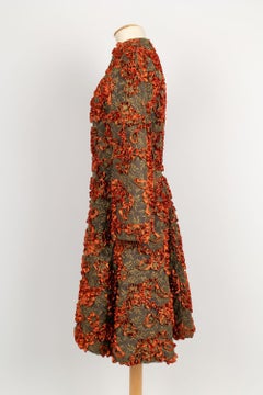 Guy Paulin Coat in Taupe Lace, 1980's