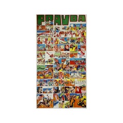 1968 Original poster by Huy Peelaert - Pravda - Françoise Hardy - Comics