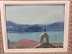 Guy Pène du Bois (American, 1884-1958) "La Chapelle Des Pecheurs" WPA Modernism