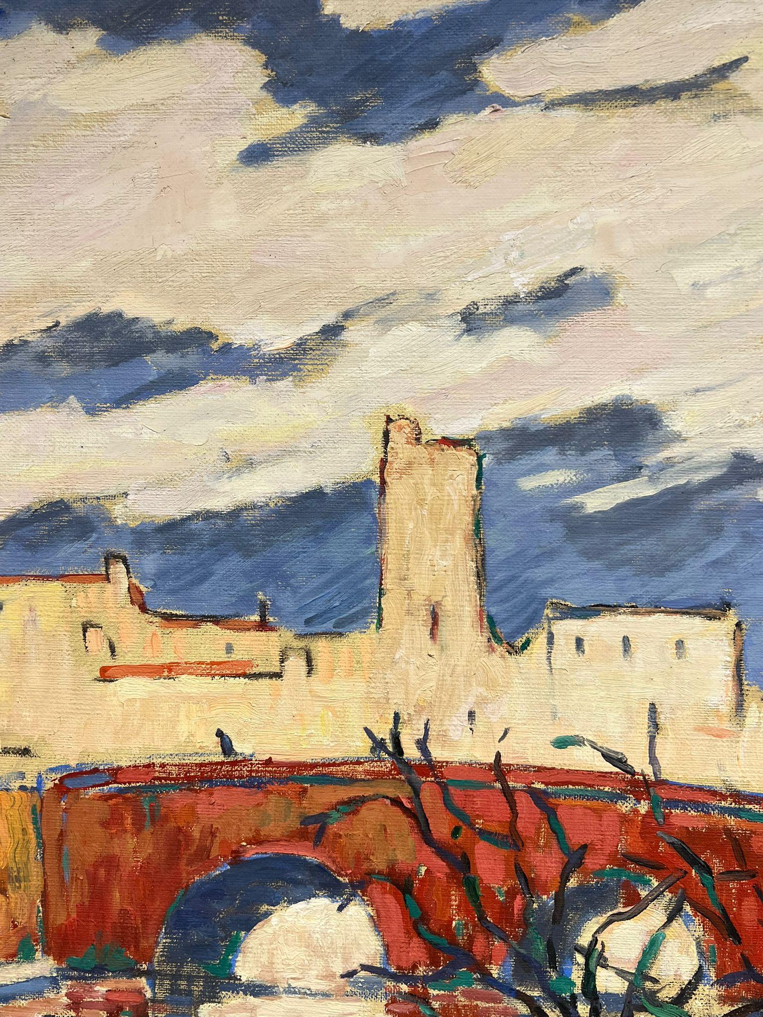 Französisches modernistisches Original-Ölgemälde Pont de l 'Eze Pertuis Vaucluse, Pont de l 'Eze (Impressionismus), Painting, von Guy Pichon