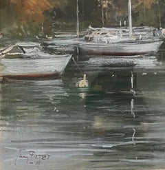 “Creux de Genthod” by Guy Pittet - Pastel on Paper - 65x50 cm