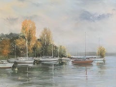 "Creux de Genthod" de Guy Pittet - Pastel sobre papel - 65x50 cm
