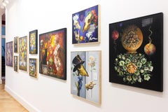 "Object Lesson" - Surrealistische Malerei, Stillleben, Blumen, Globus - Arcimboldo