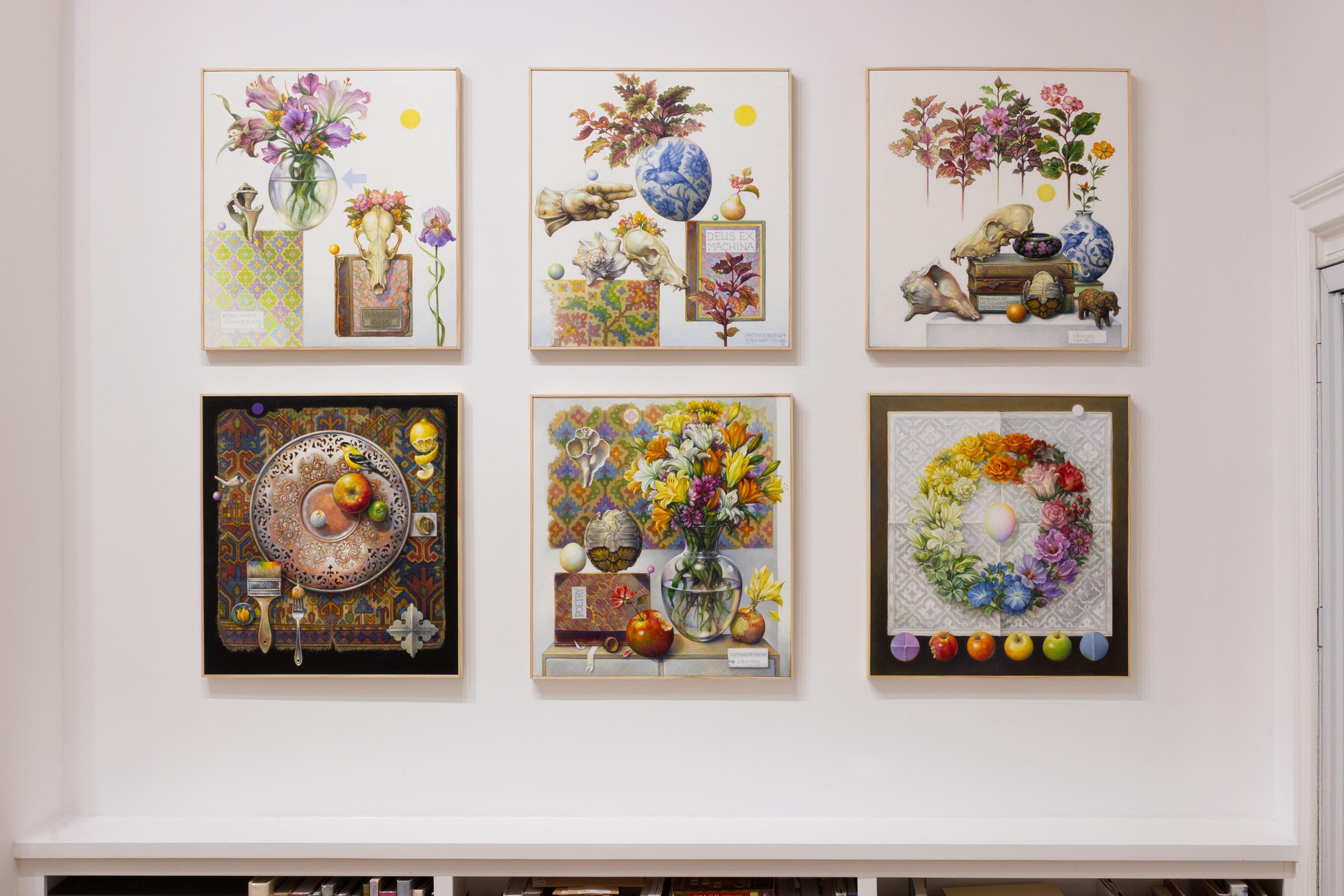 „Organizing Principle“ – surrealistisches Stillleben, Blumen, Regenbogen, Farbspektrum im Angebot 1