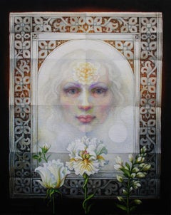 "Veronica" - Surrealism, portrait, patterns, lace - Arcimboldo