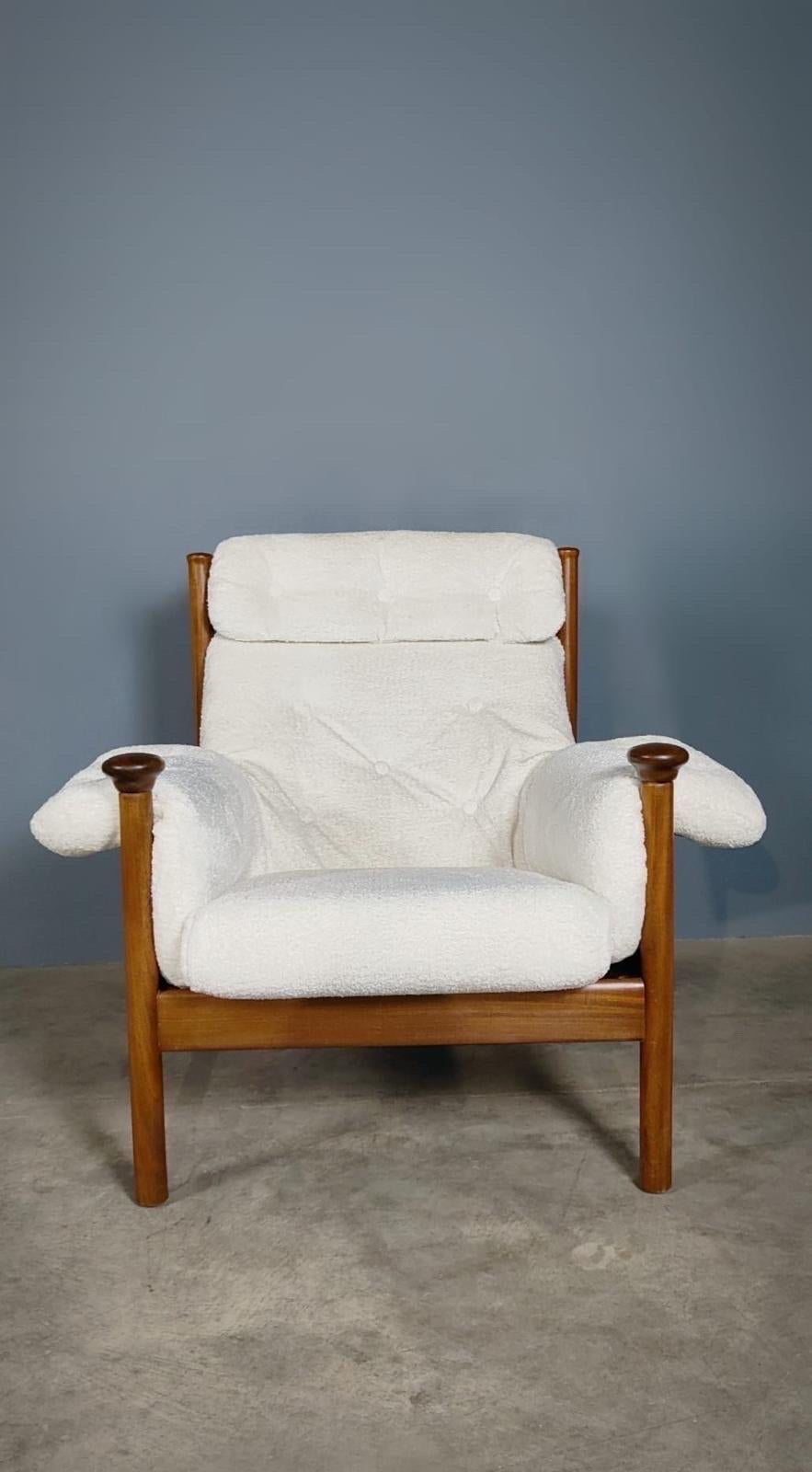 Mid-Century Modern Guy Rogers Santa Fe ‘His’ Armchair With Footstool Mid Century Vintage Retro MCM