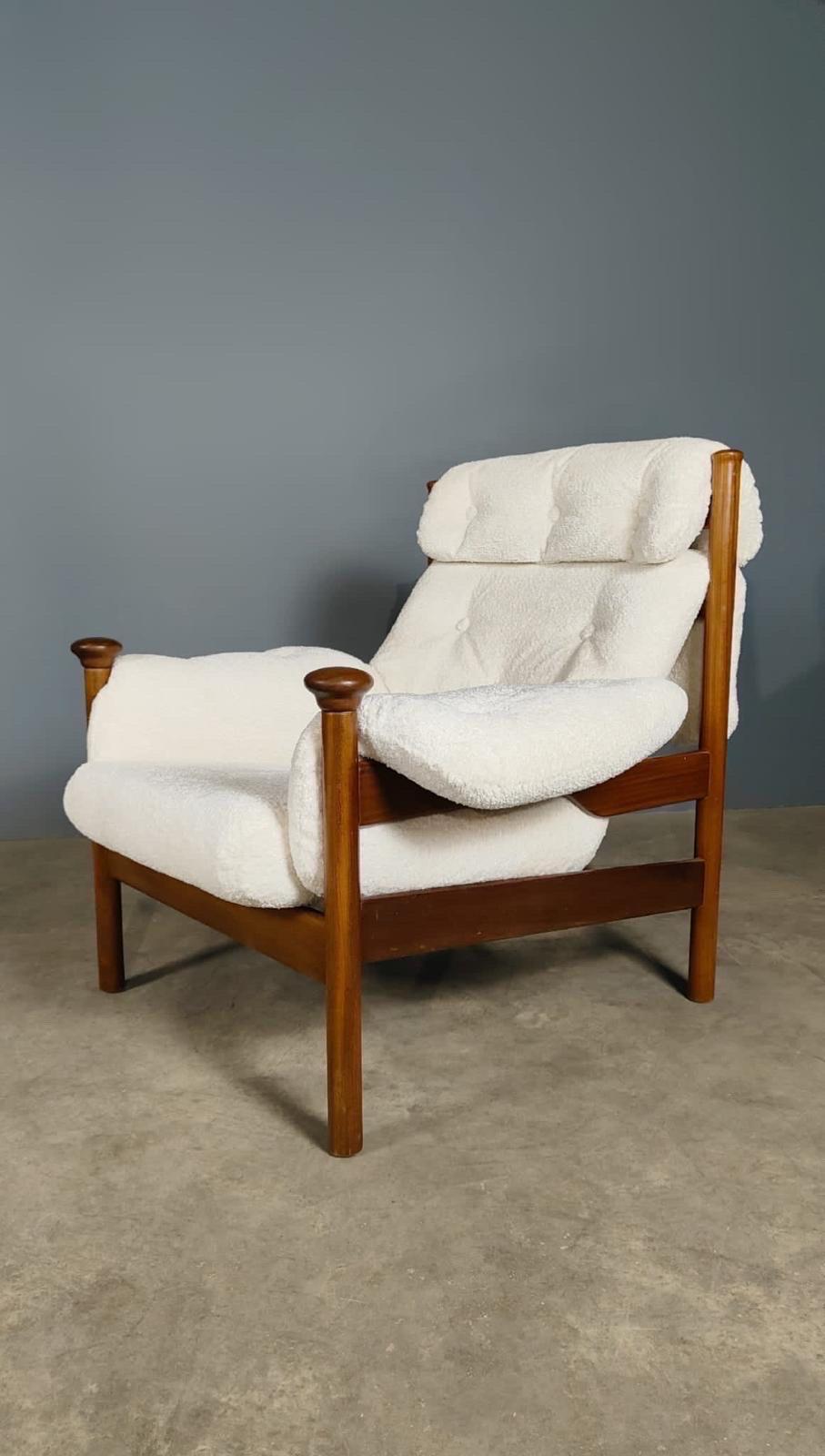 British Guy Rogers Santa Fe ‘His’ Armchair With Footstool Mid Century Vintage Retro MCM