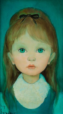 Portrait of a Young Girl – Original Oil on Canvas by Guy Seradour