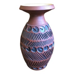 Guy Sydenham for Poole Pottery, Hand Thrown Clay Terracotta Studio Vase