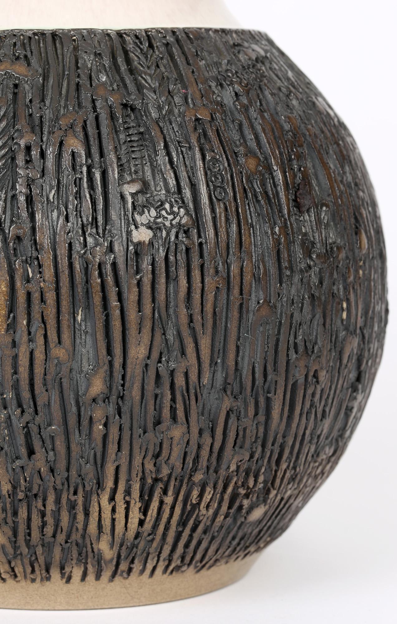 Guy Sydenham Vaso Atlantis di grandi dimensioni in stile Studio Pottery inglese in vendita 3