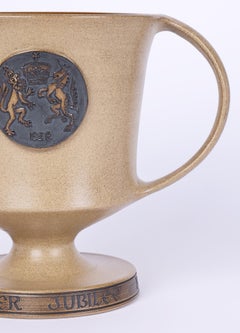 Guy Sydenham Poole Pottery Ltd Edn QEII Silver Jubilee Loving Mug