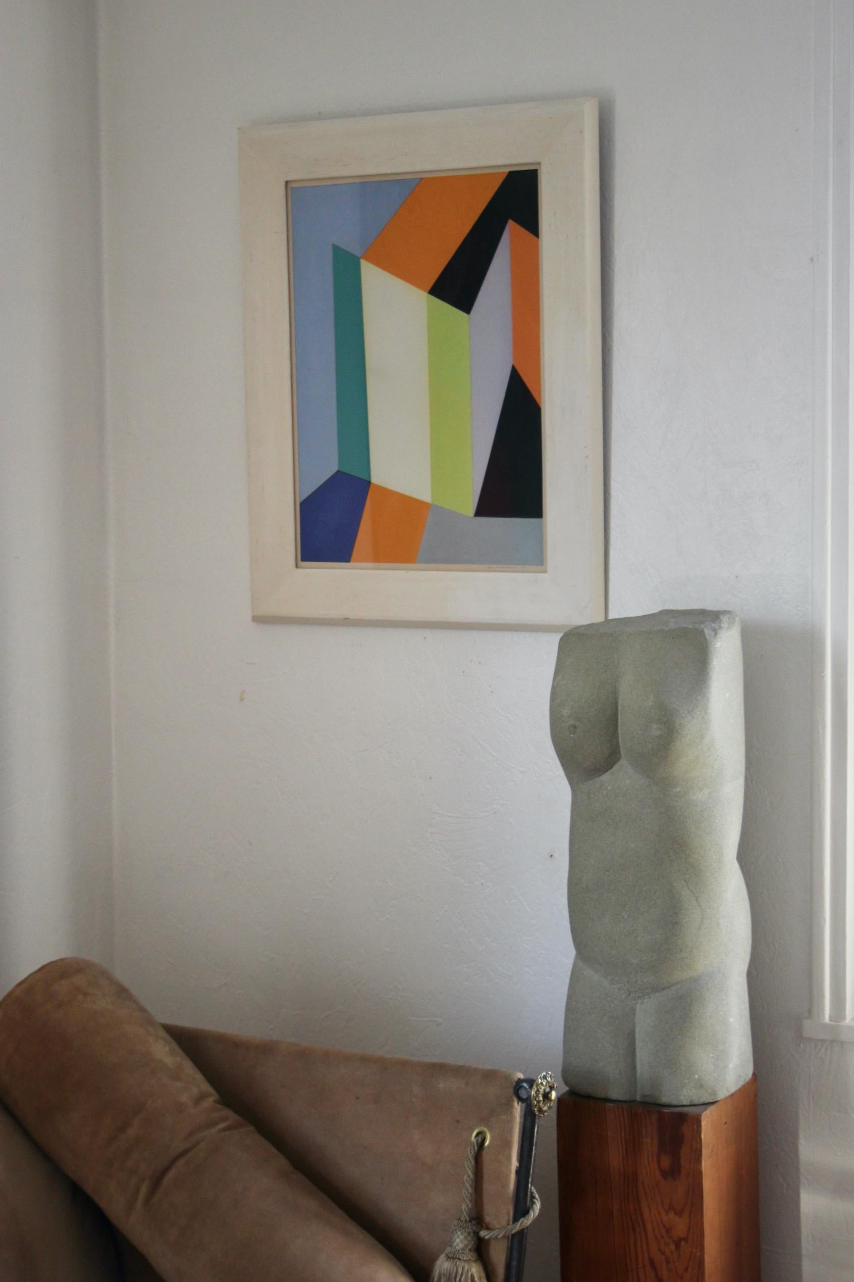 Guy Vandenbranden Gouache auf Papier signiert und datiert 68 im Angebot 5